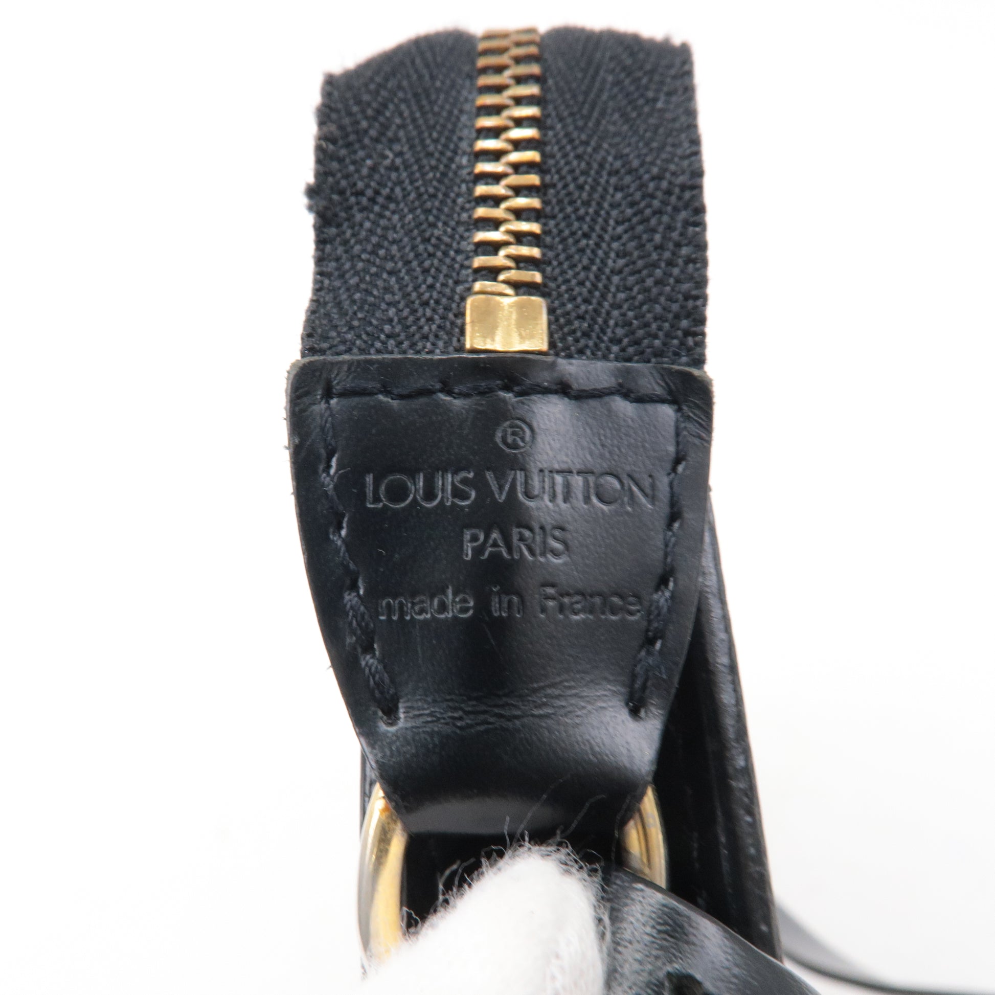 Louis Vuitton Noir Epi Leather Pochette Accessoires 24 Bag Louis