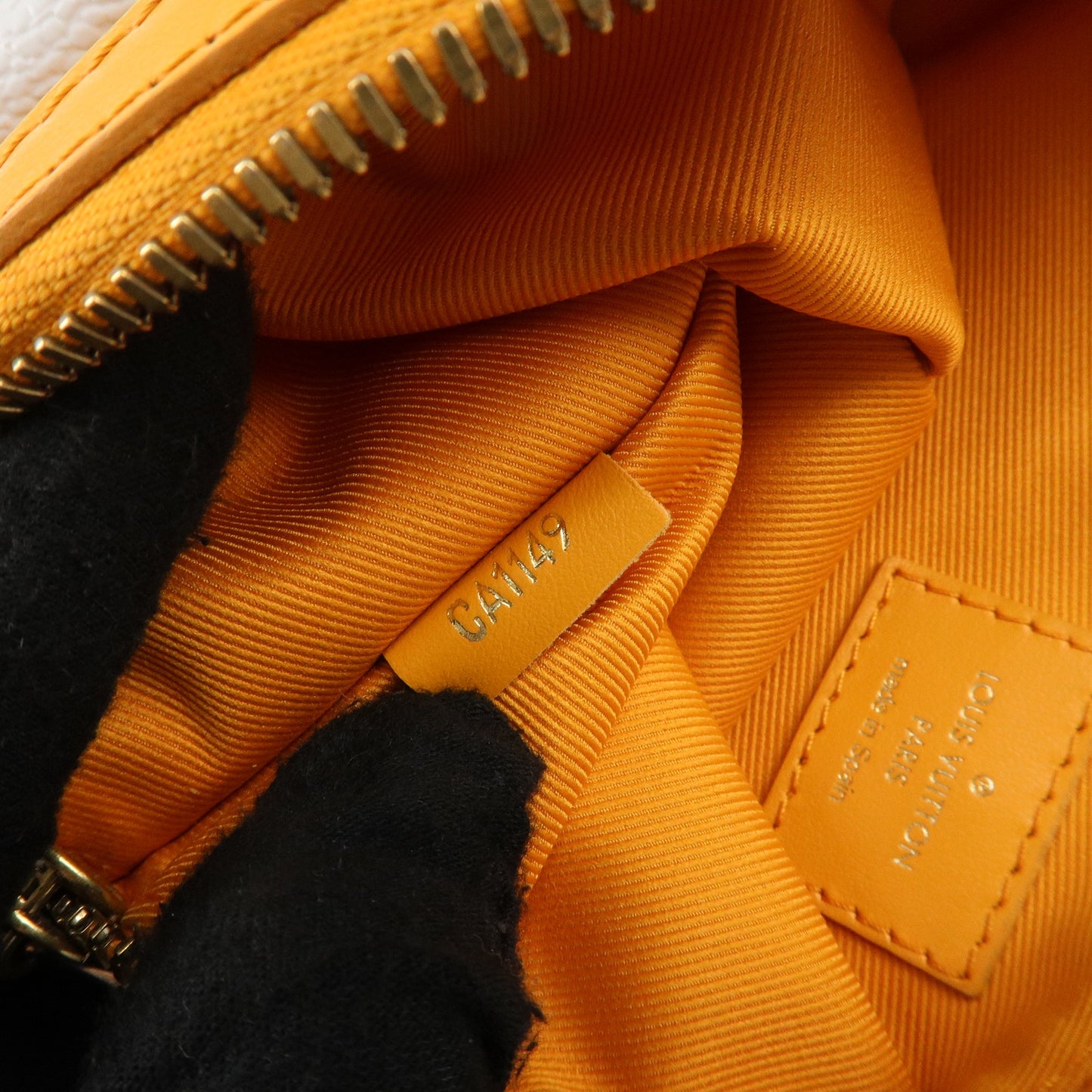 Louis Vuitton Flat Messenger Crossbody Bag Gray Orange M44640