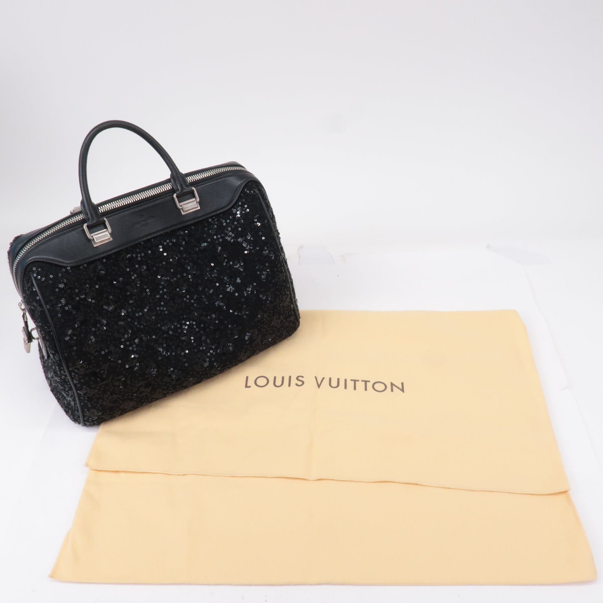 Louis Vuitton Black Sequin Monogram Sunshine Express Speedy