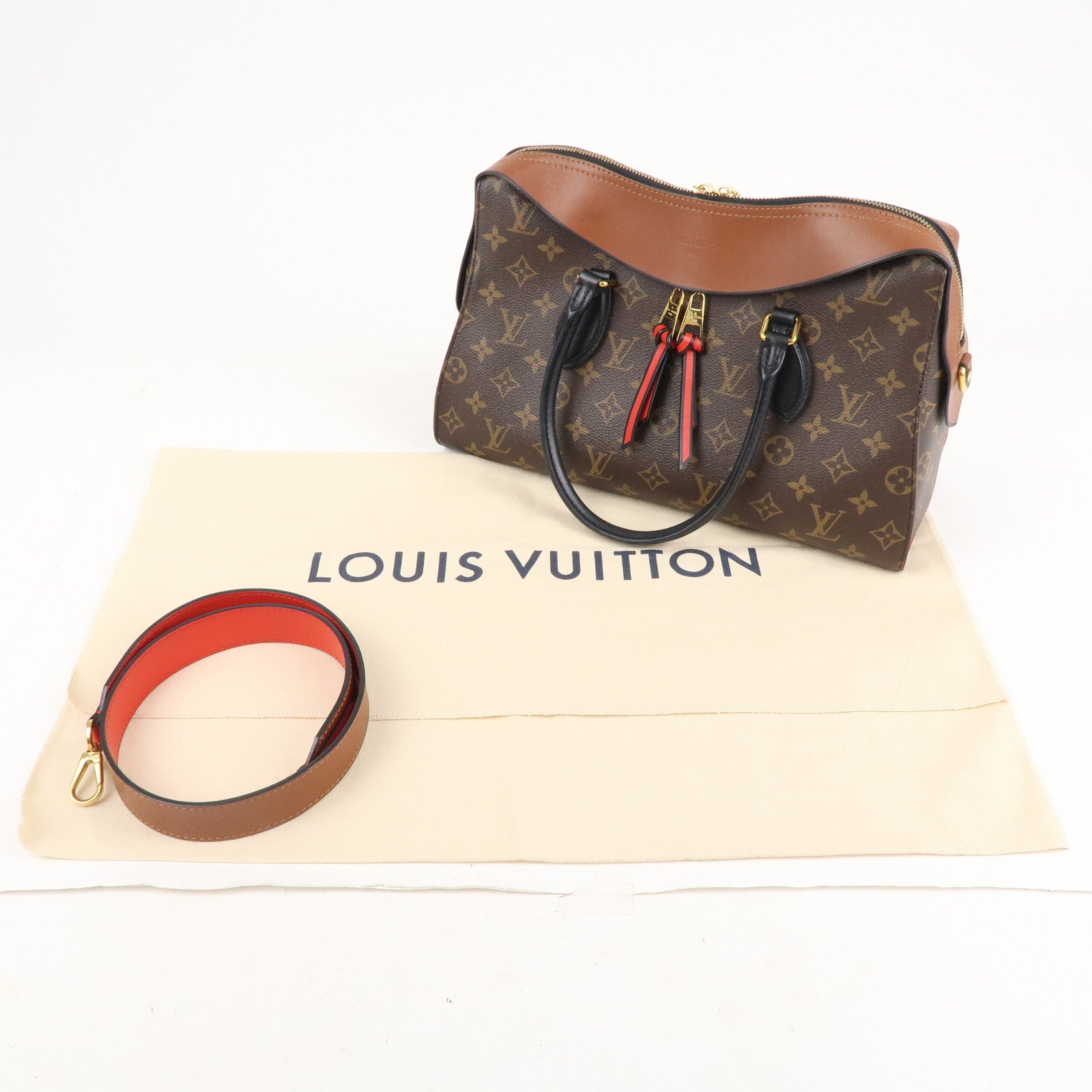 LOUIS VUITTON Louis Vuitton Monogram Tuileries Tote Caramel M41456 Ladies  Canvas Bag