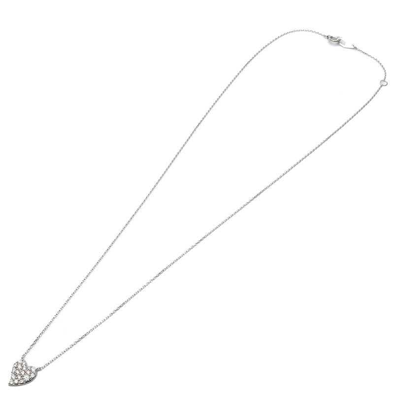 STAR JEWELRY Heart Diamond Necklace 0.20ct K18 750 White Gold