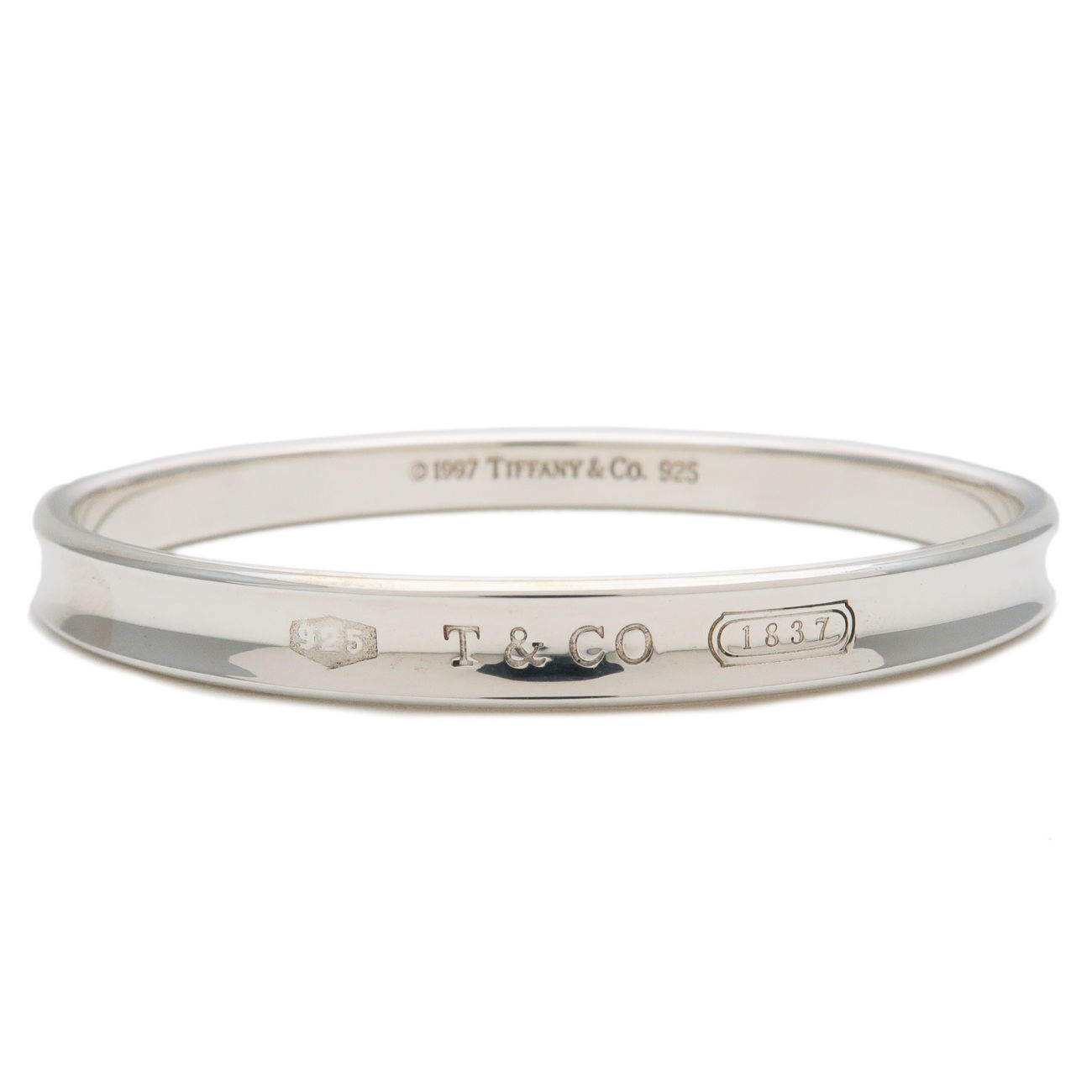 Tiffany&Co. Tiffany 1837 Narrow Bangle Bracelet SV925 Silver