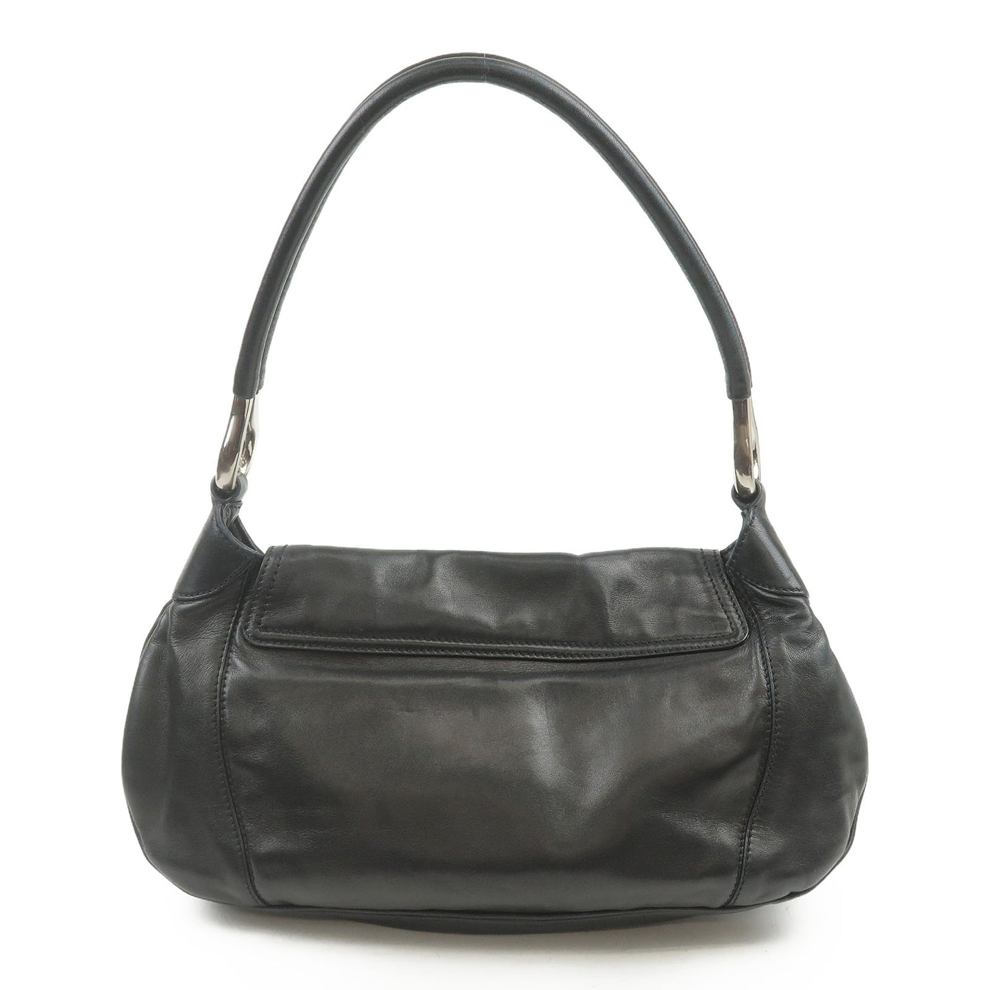 PRADA Leather Shoulder Bag NERO Black