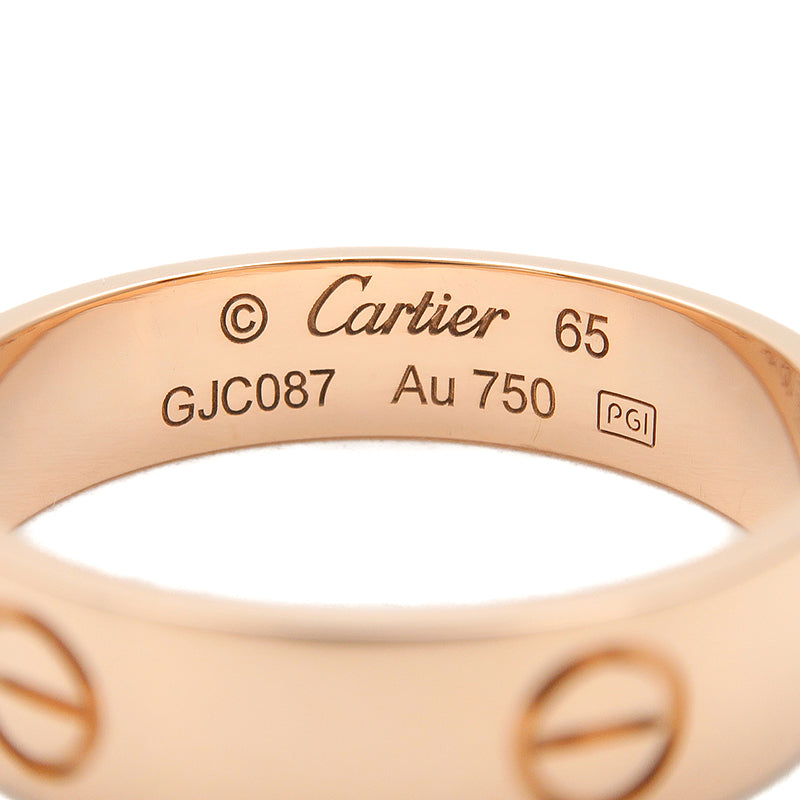 Cartier Love Ring K18 750PG Rose Gold #65 US11-11.5 EU65.5