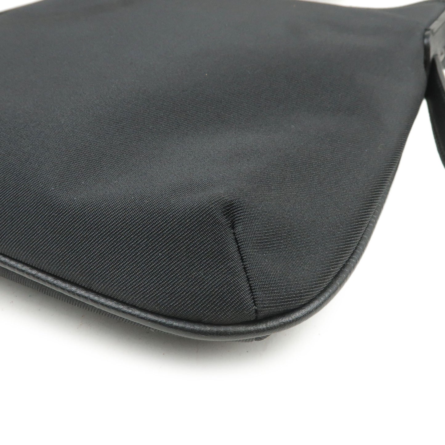 BURBERRY Nova Plaid Nylon Canvas Leather Shoulder Bag Beige
