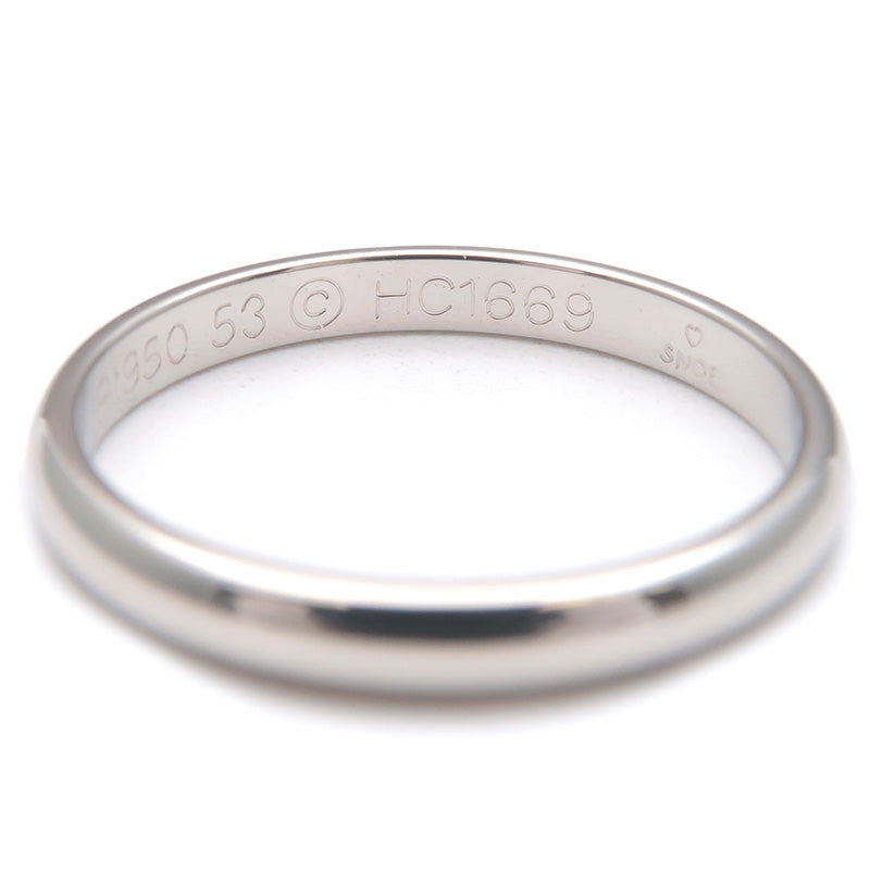 Cartier Wedding Ring PT950 Platinum #53 US6.5 HK14 EU53