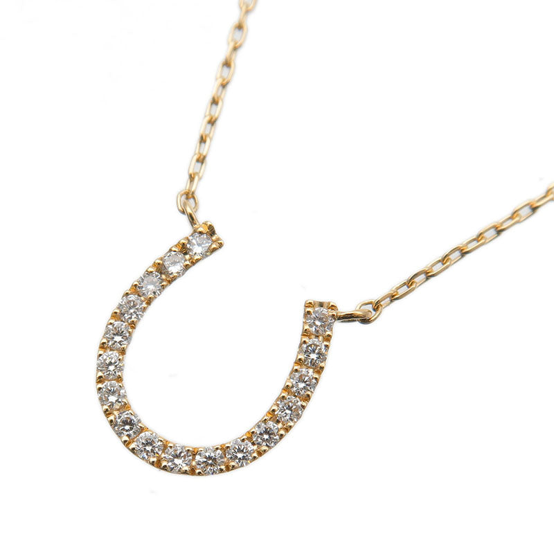 STAR-JEWELRY-Horseshoe-Diamond-Necklace-0.05ct-Yellow-Gold