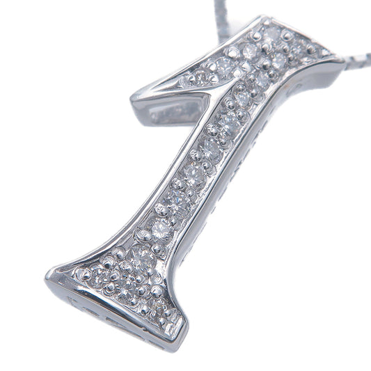 NOMBRE-ALPHA-Number-"1"-Diamond-Necklace-Small-0.17ct-White-Gold