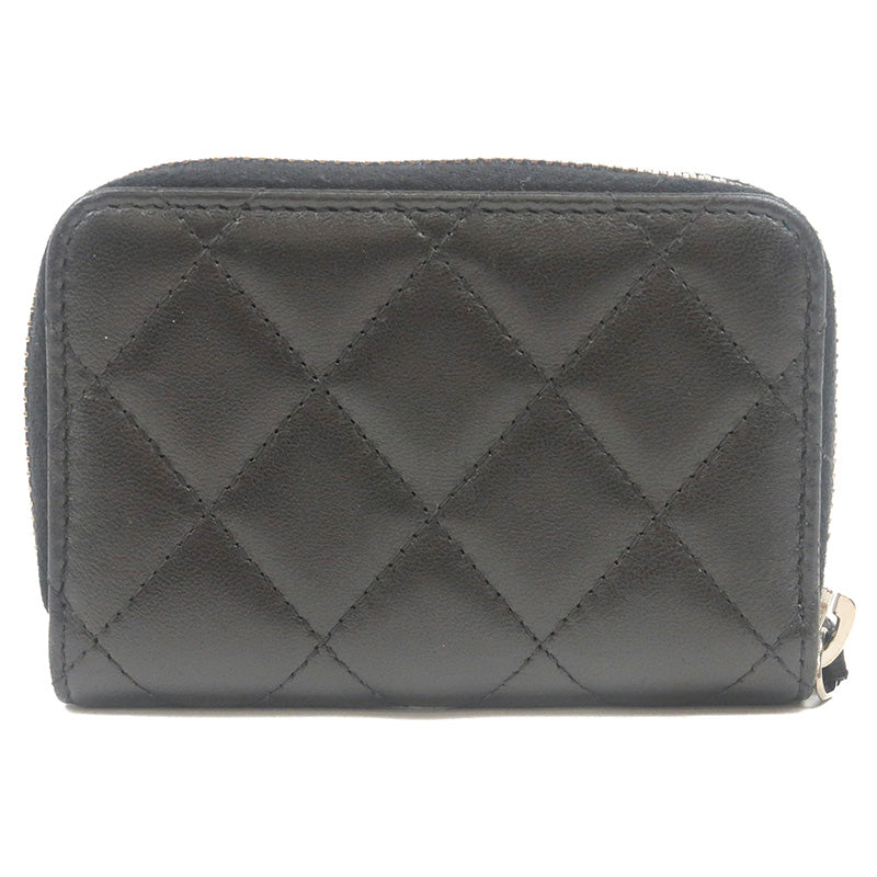CHANEL-Lamb-Skin-Matelasse-Round-Zipper-Coin-Case-Black-A69271 –  dct-ep_vintage luxury Store