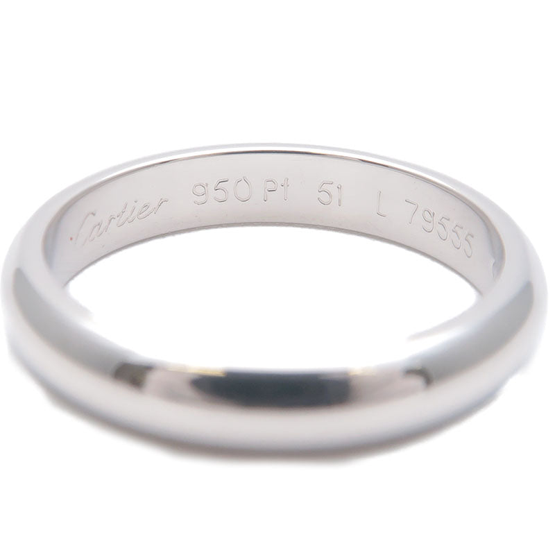 Cartier Wedding Ring PT950 Platinum #51 US5.5-6 HK12.5 EU51