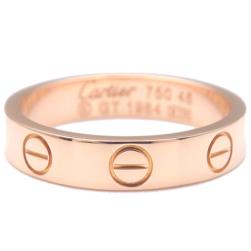 Cartier Mini Love Ring K18 750 Rose Gold #48 US4.5 HK9.5 EU48