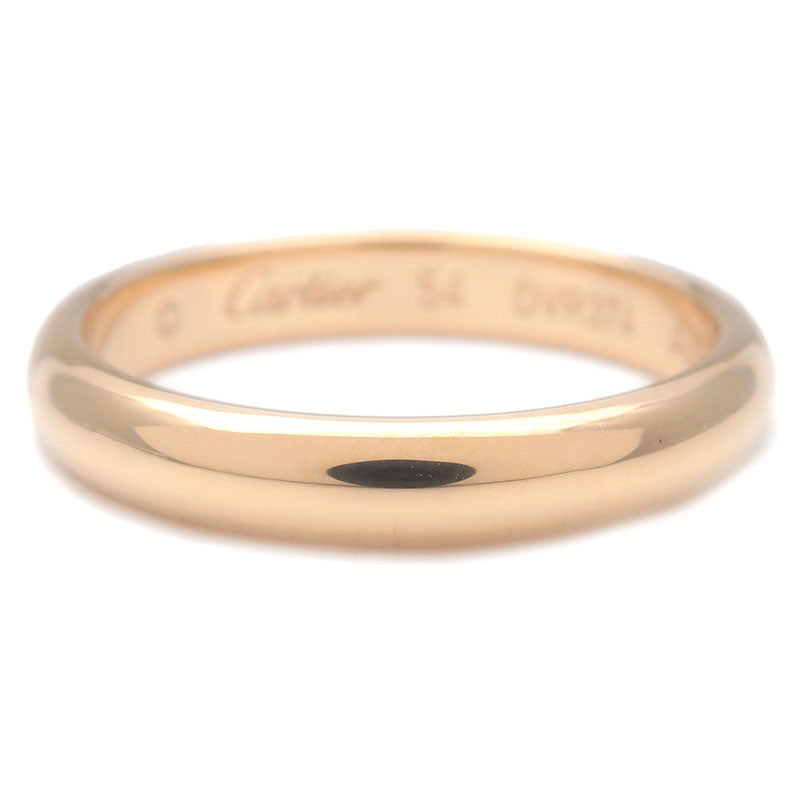 Cartier Wedding Ring K18 750YG Yellow Gold #54 US7 HK15 EU54