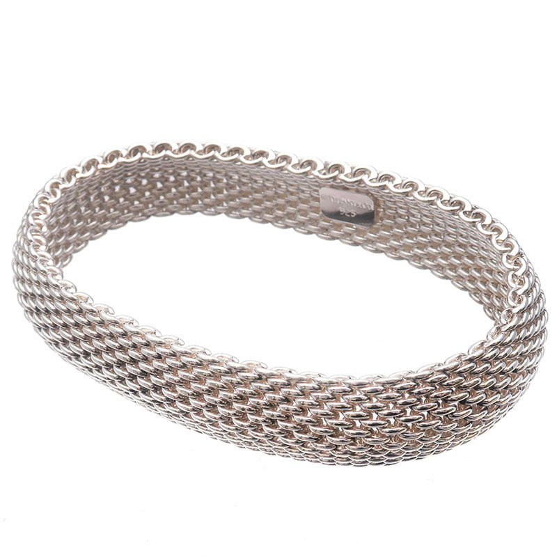 Tiffany&Co.-Somerset-Mesh-Bangle-Bracelet-SV925-Silver
