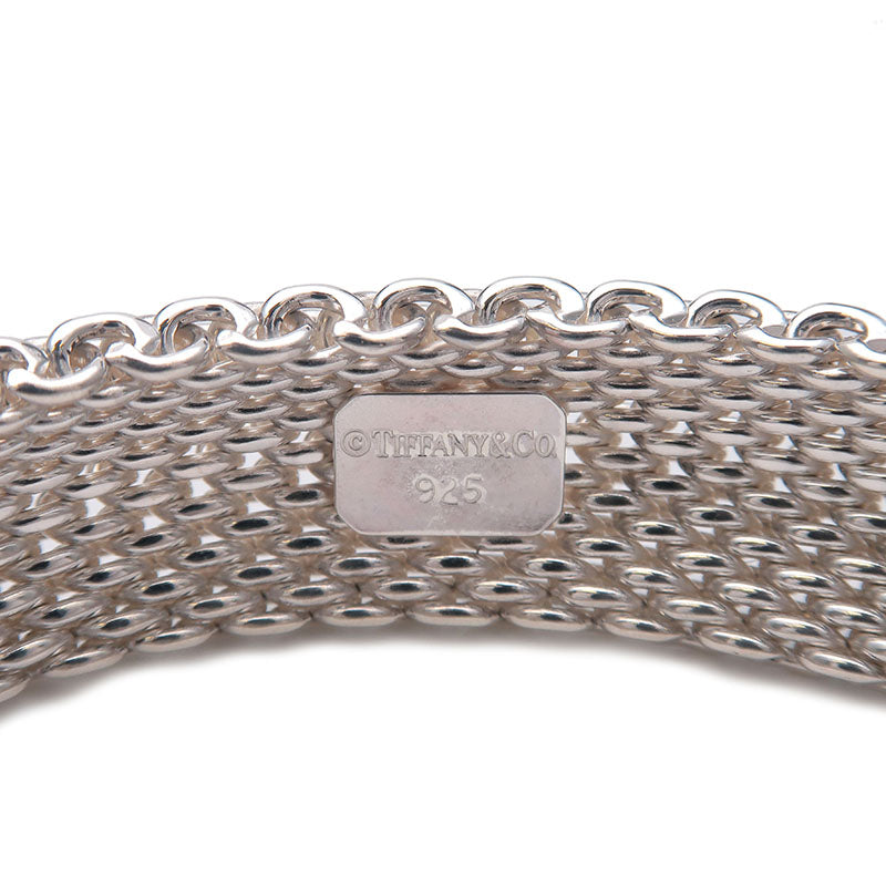 Tiffany&Co. Somerset Mesh Bangle Bracelet SV925 Silver