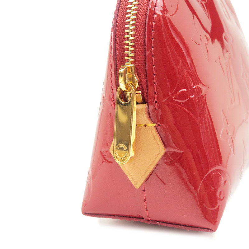 Louis Vuitton, Bags, Louis Vuitton Red Vernis Pochette Cosmtique Patent  Leather Vanity Case