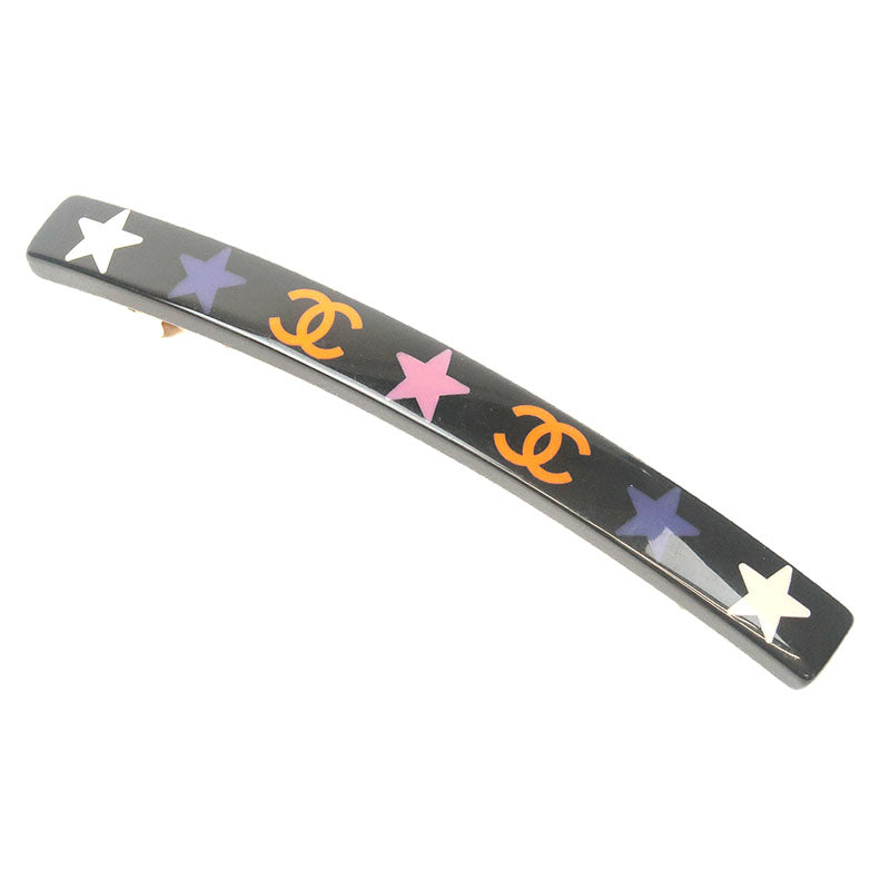 CHANEL-Coco-Mark-Star-Barrette-Hair-Accessory-Black-03A – dct-ep_vintage  luxury Store