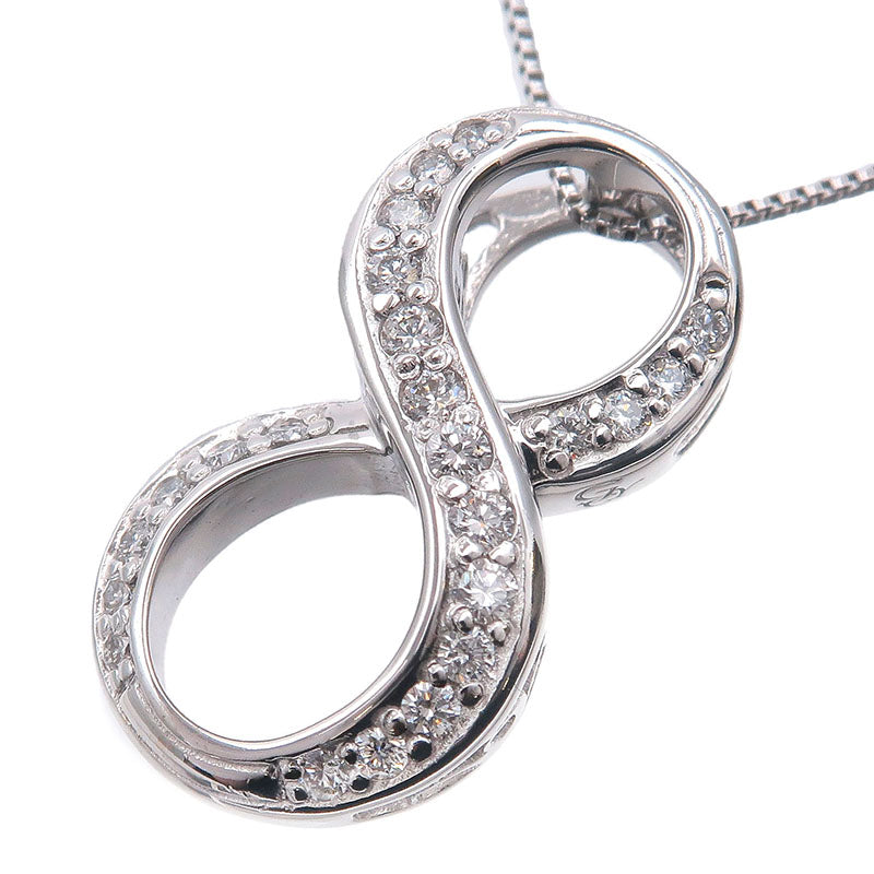 NOMBRE-ALPHA-Number-"8"-Diamond-Necklace-0.19ct-White-Gold