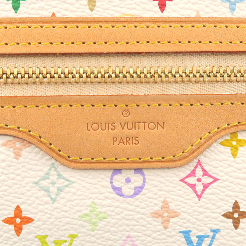 Louis Vuitton Monogram Multi Color Pochette GM Pouch Blanc M60027