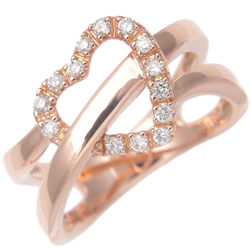 VENDOME-AOYAMA-Heart-Diamond-Ring-0.11ct-Rose-Gold-US5-EU49.5