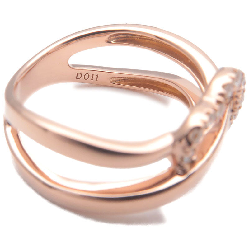 VENDOME AOYAMA Heart Diamond Ring 0.11ct Rose Gold US5 EU49.5