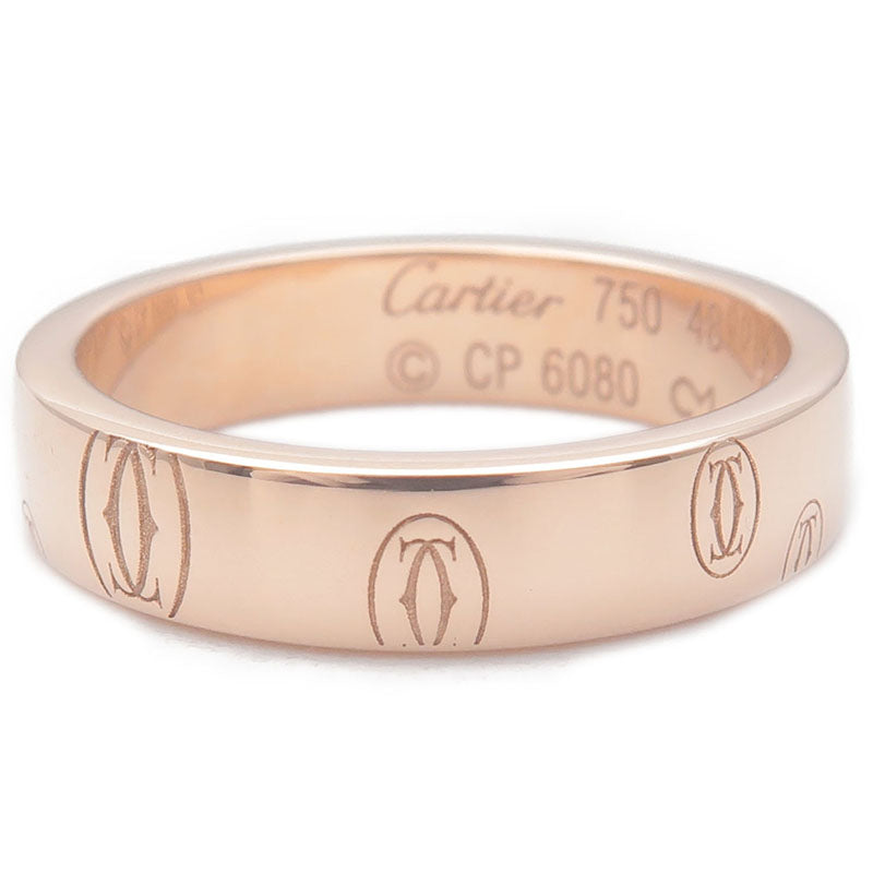 Cartier Happy Birthday Ring K18PG 750PG Rose Gold #48 US4.5