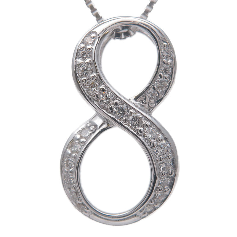 NOMBRE ALPHA Number "8" Diamond Necklace 0.19ct White Gold