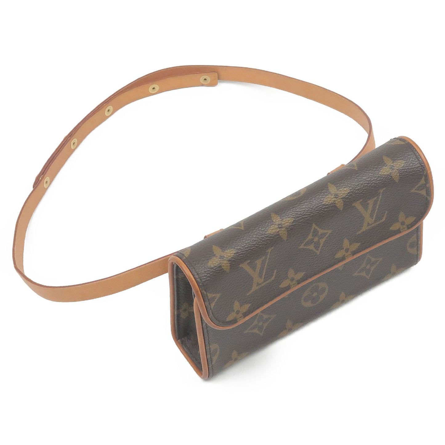 Louis Vuitton Monogram Pochette Florentine Waist Bag Belt XS M51855