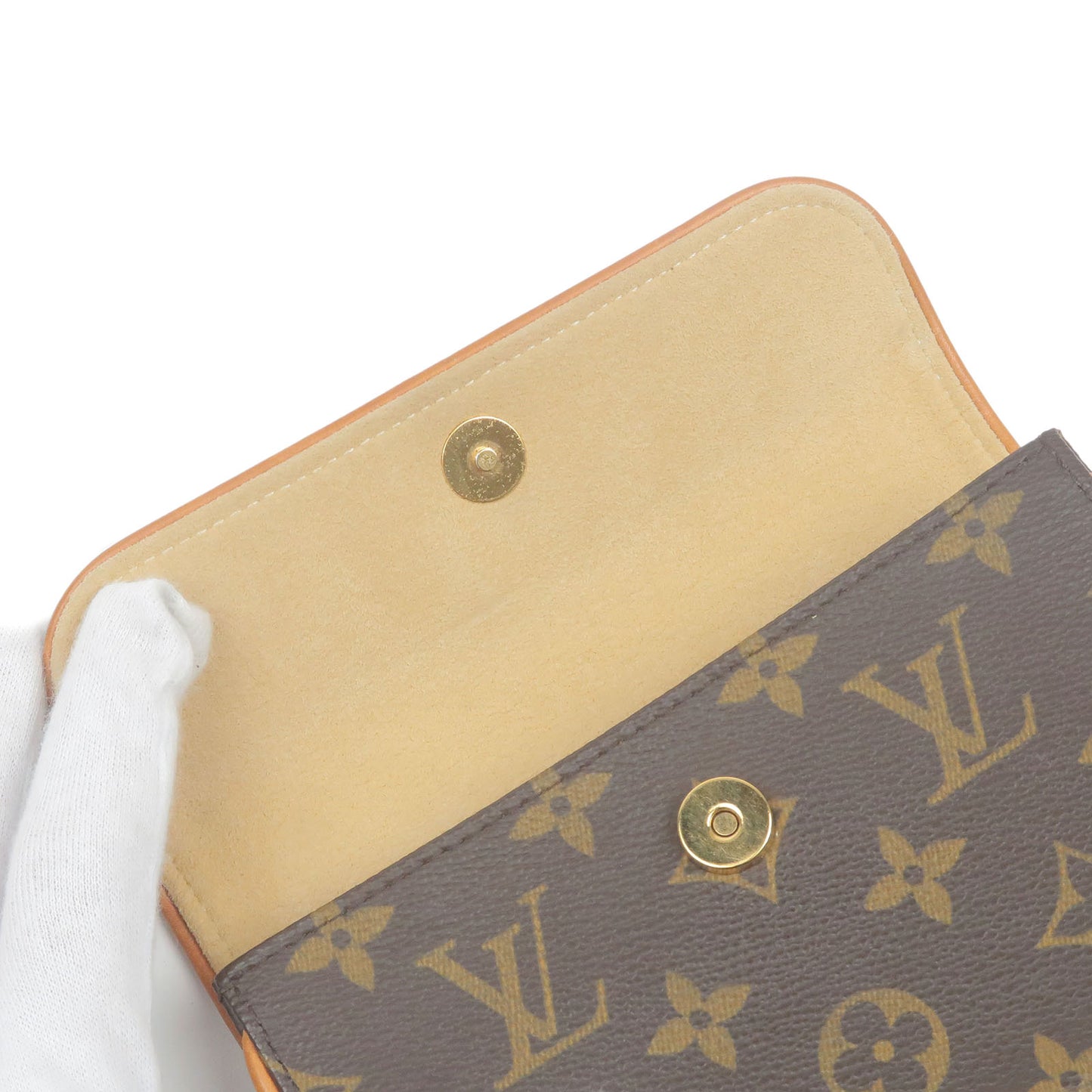 Louis Vuitton Monogram Pochette Florentine Waist Bag Belt XS M51855