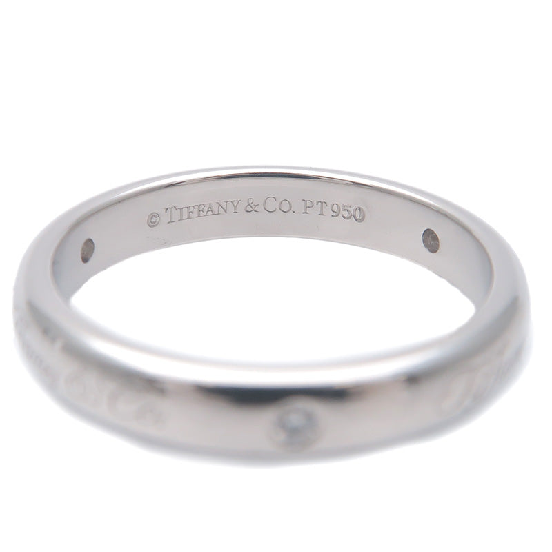 Tiffany&Co. Notes Lucida 3P Diamond Ring Platinum US4.5 EU48