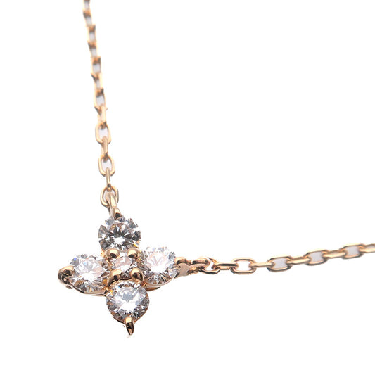 VENDOME-AOYAMA-5P-Diamond-Necklace-0.10ct-K18-750-Yellow-Gold