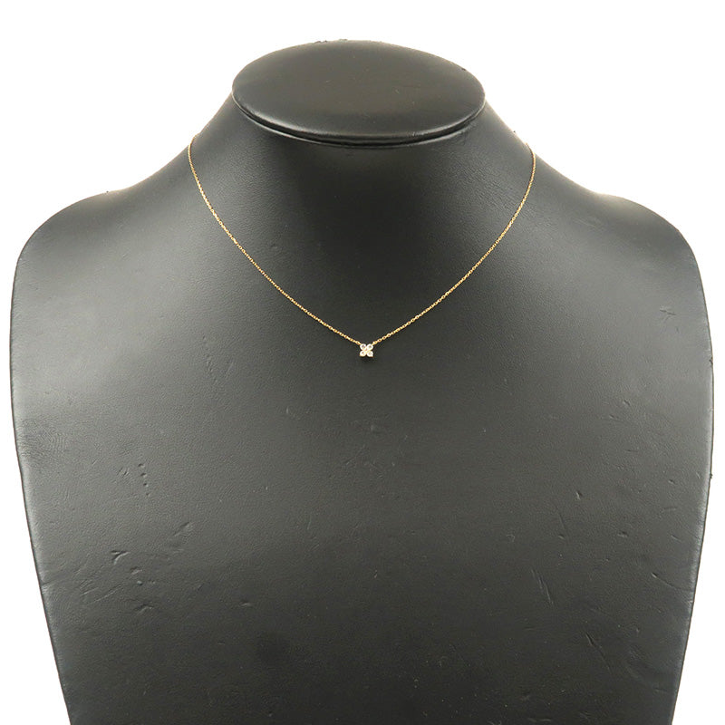 VENDOME AOYAMA 5P Diamond Necklace 0.10ct K18 750 Yellow Gold