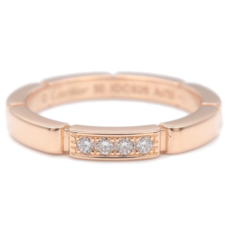 Cartier maillon Panthere 4P Diamond Ring Rose Gold #50 US5-5.5