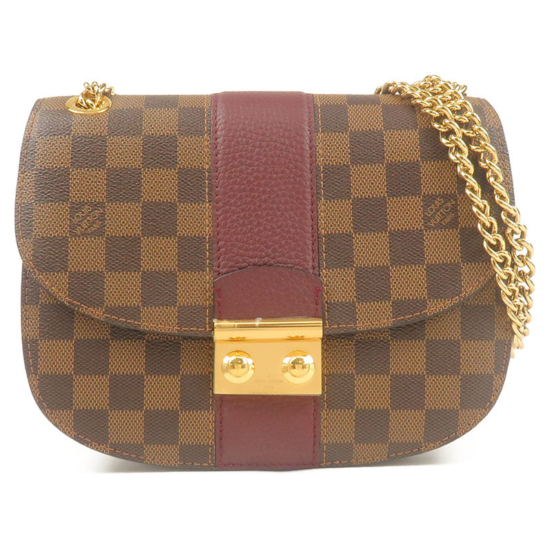 Louis-Vuitton-Damier-Wight-Chain-Shoulder-Bag-Bordeaux-N64420