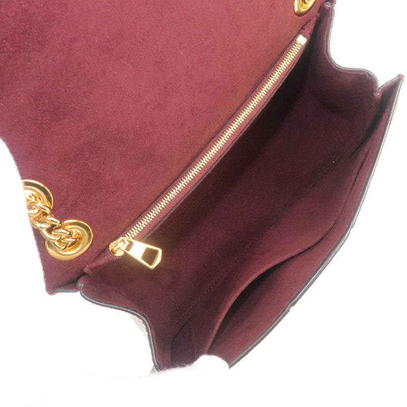 Louis Vuitton Damier Wight Chain Shoulder Bag Bordeaux N64420