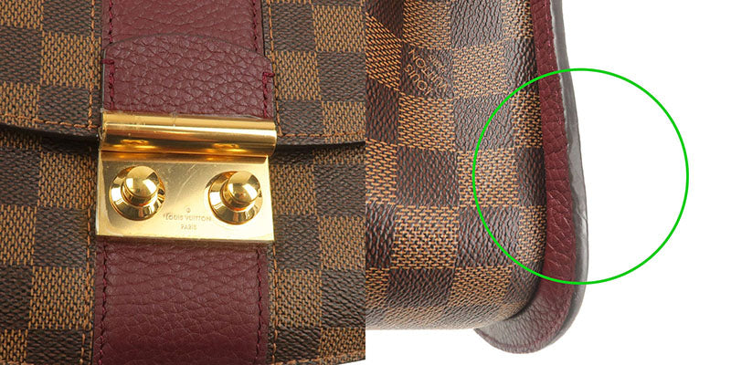 Louis Vuitton Damier Wight Chain Shoulder Bag Bordeaux N64420