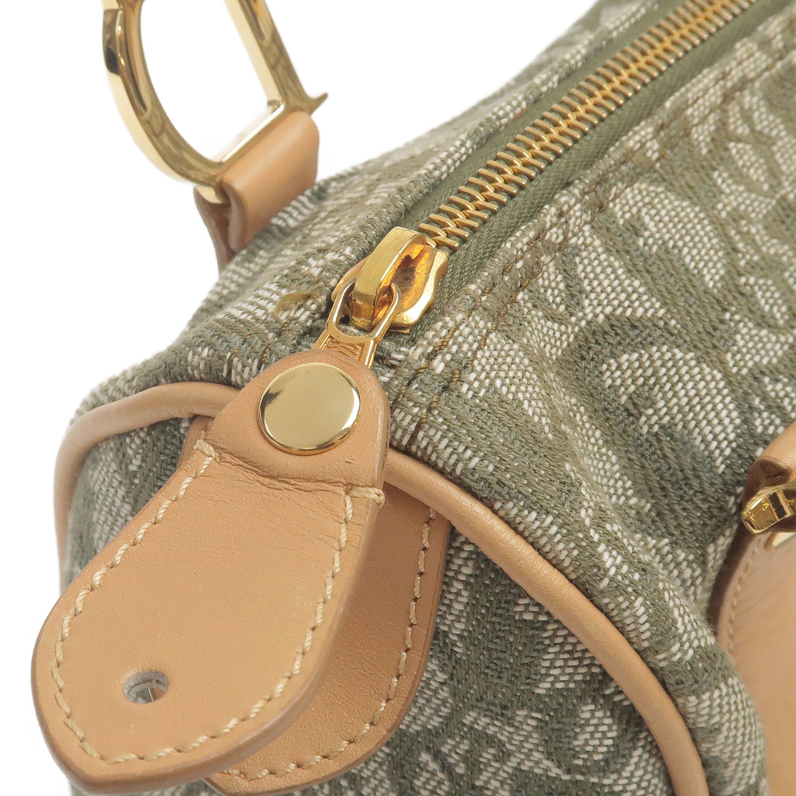 Christian-Dior-Trotter-Canvas-Leather-Mini-Boston-Bag-Green-Beige –  dct-ep_vintage luxury Store