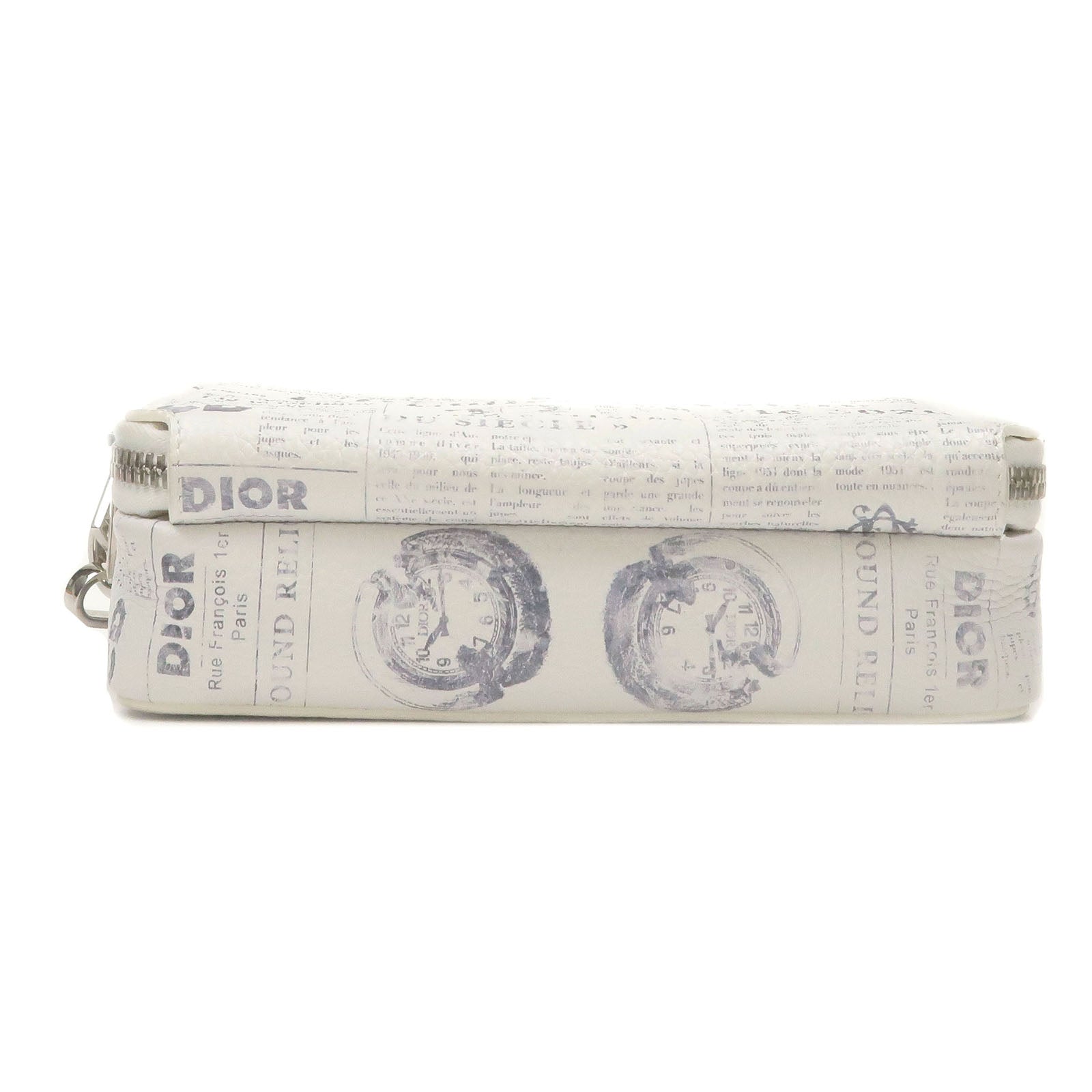 LOUIS VUITTON Newspaper Clutch Bag Calfskin White M80849 LV Auth 46462A  Leather ref.980187 - Joli Closet