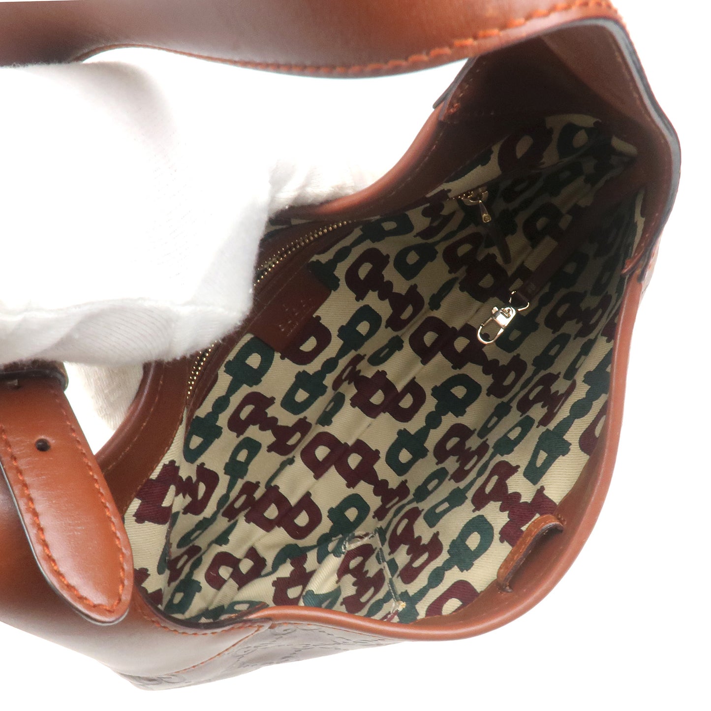 GUCCI Guccissima Leather Shoulder Bag Brown 145778