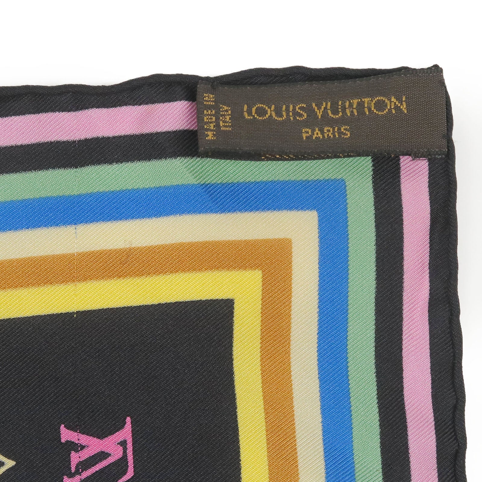 Louis Vuitton Carre Pop Lv Beige Scarf.