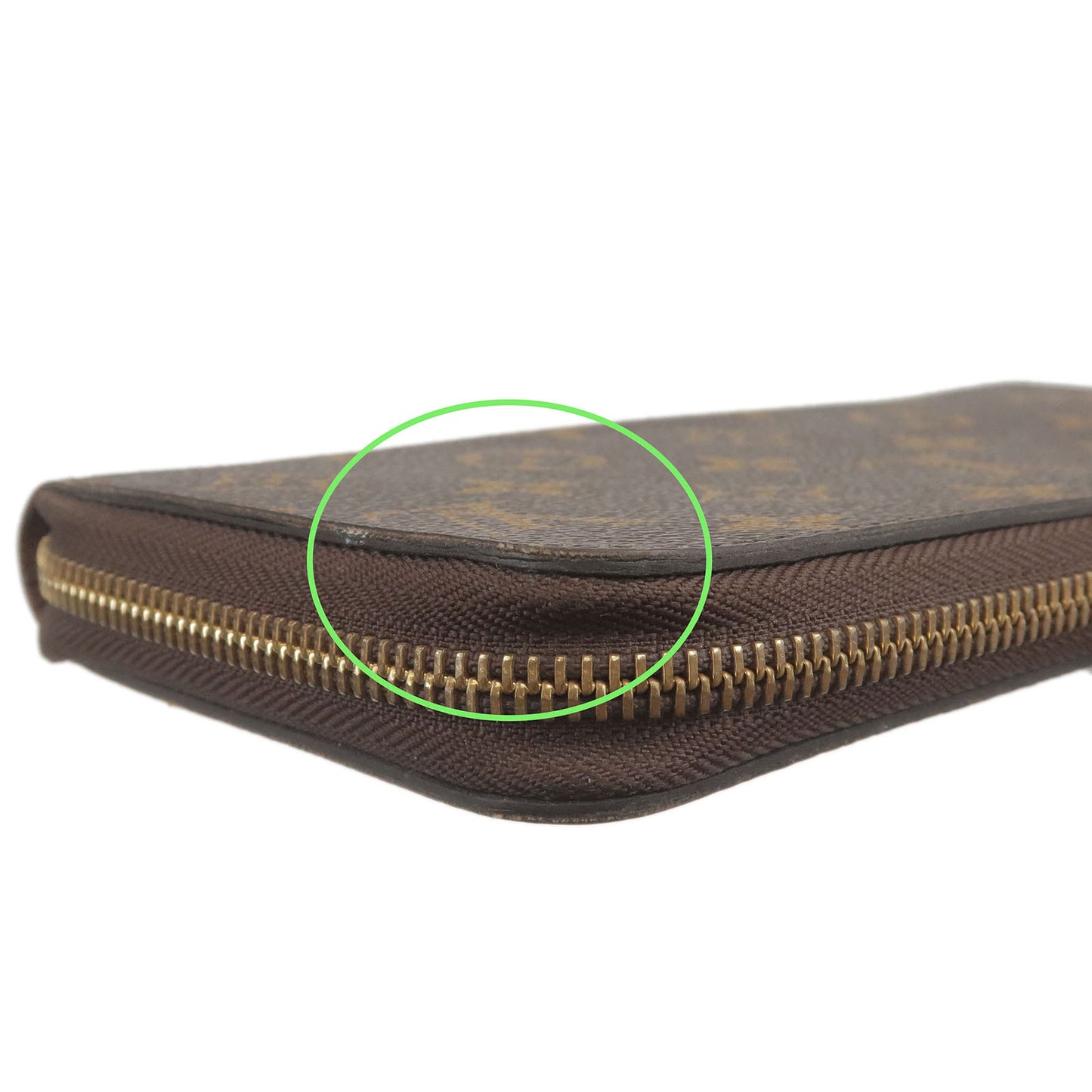Louis Vuitton Monogram Zip Round Long Wallet M42616