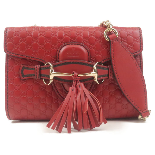 GUCCI-Horsebit-Emily-Micro-Guccissima-Chain-Shoulder-Bag-449636