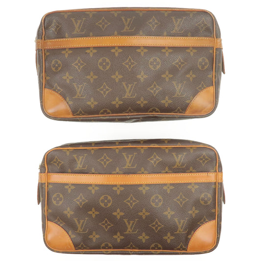 Set-of-2-Louis-Vuitton-Monogram-Compiegne-28-Pouch-Bag-M51845