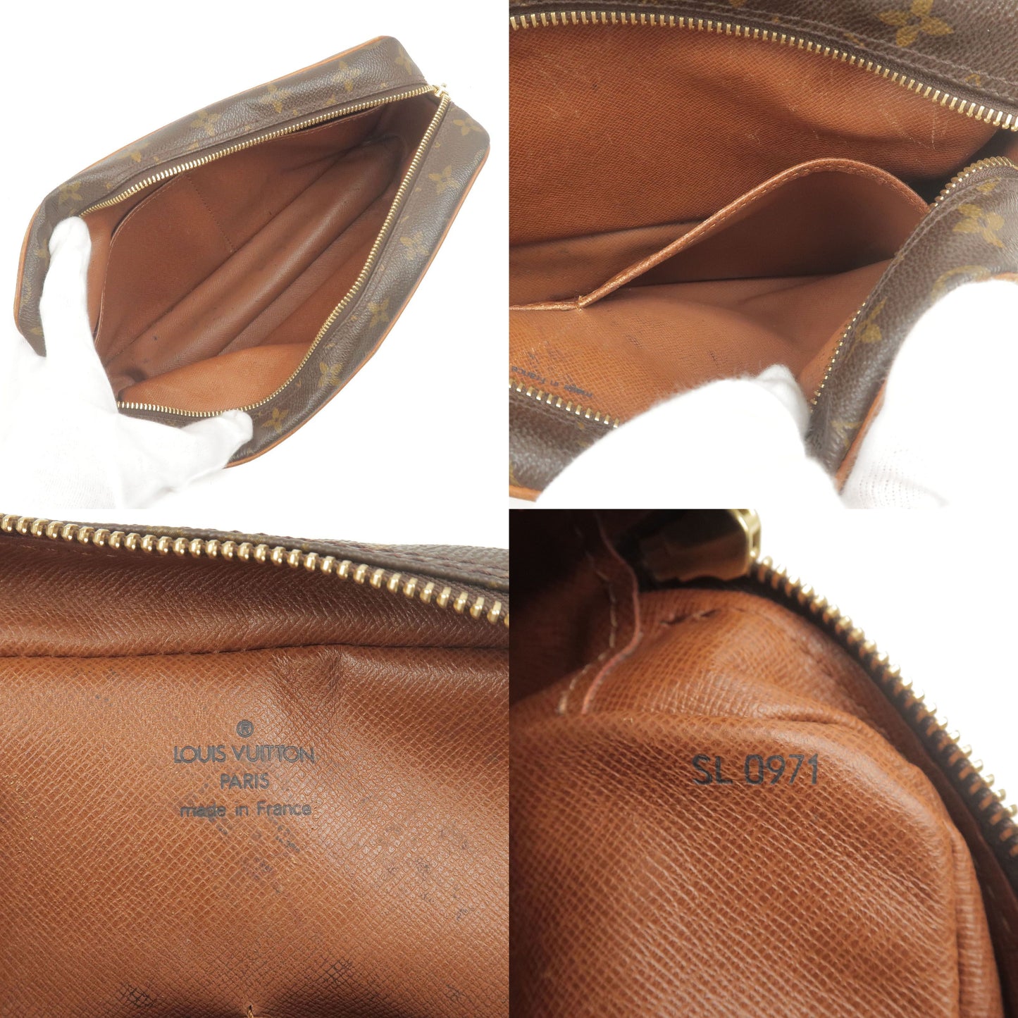 Set of 2 Louis Vuitton Monogram Compiegne 28 Pouch Bag M51845
