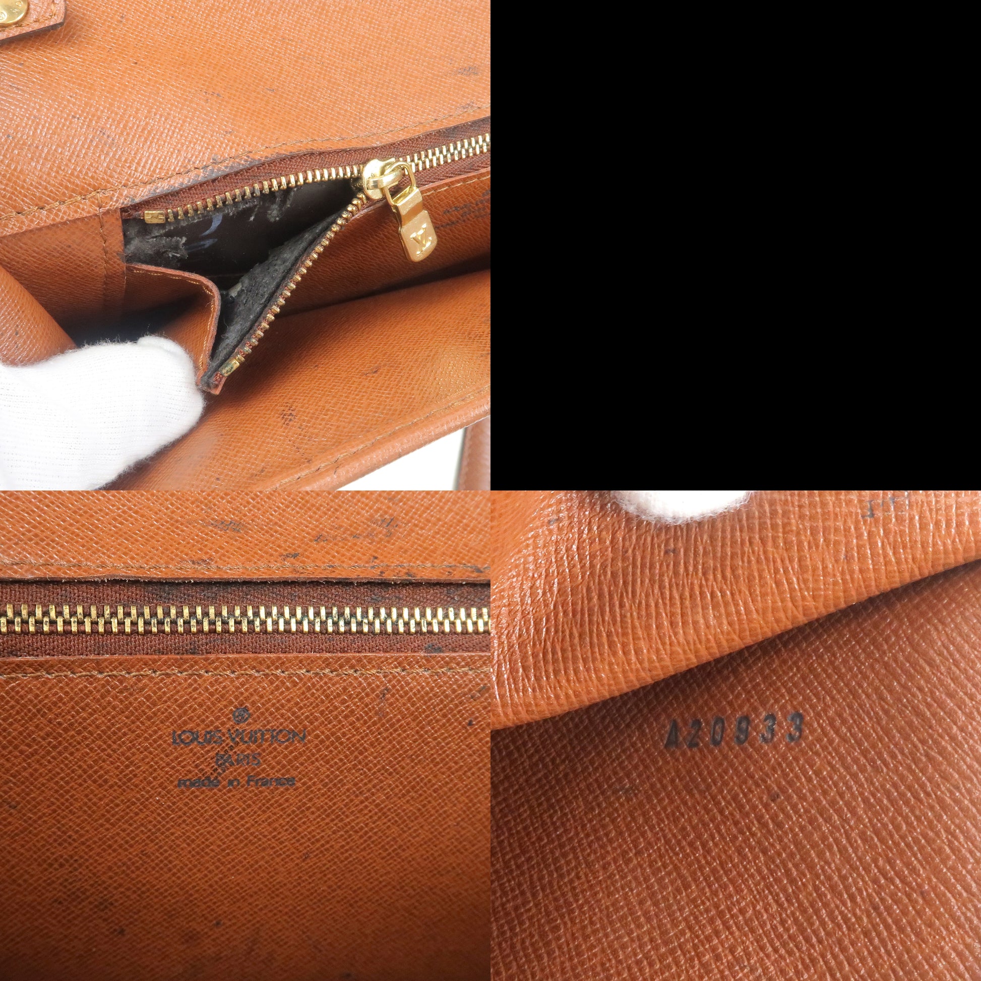 LOUIS VUITTON M51797 Monogram Bordeaux Clutch bag vintage Shoulder Bag