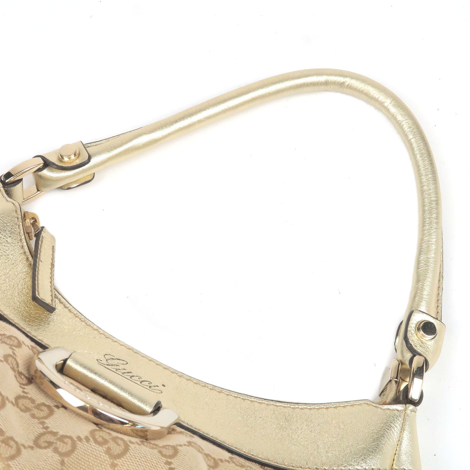 Gucci Brown GG Canvas Abbey D-Ring Shoulder Bag Beige Cloth Cloth  ref.922068 - Joli Closet