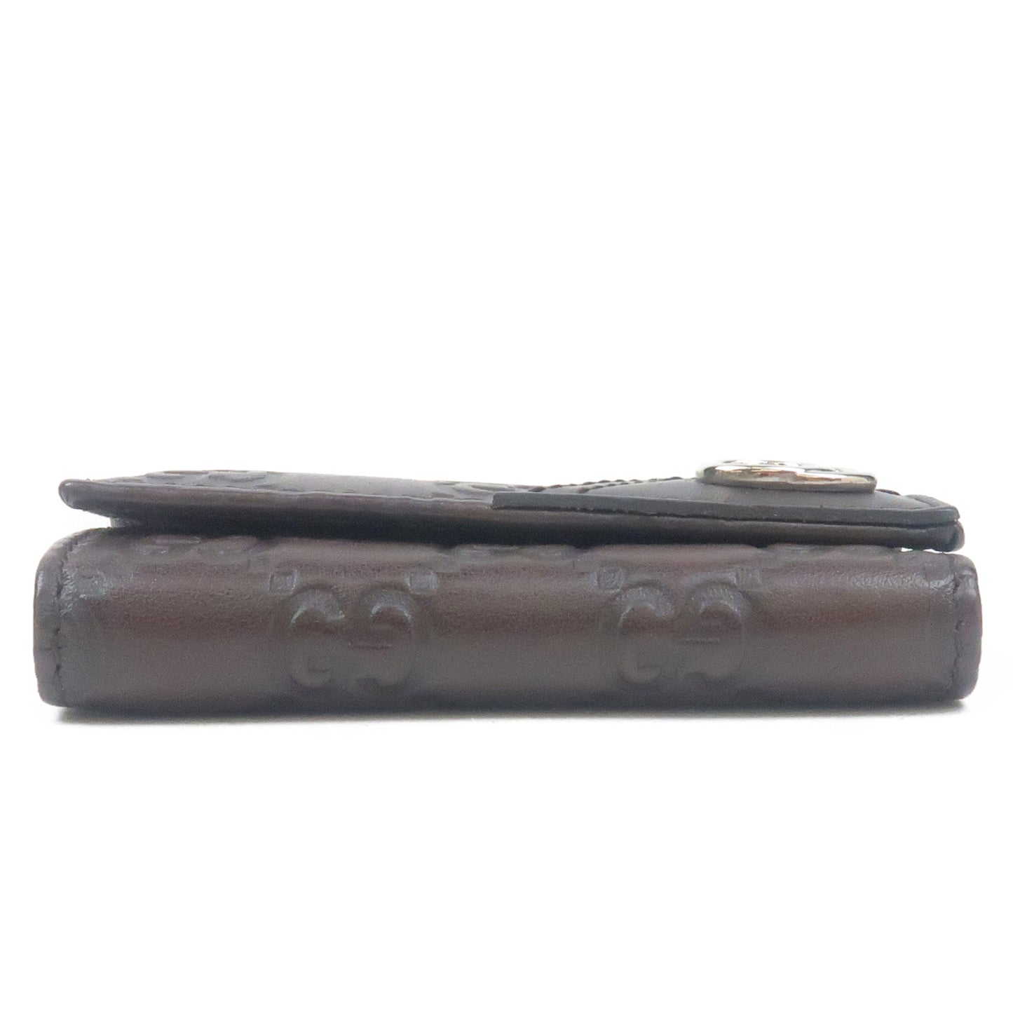 GUCCI Guccissima Leather Interlocking G 6 Ring Key Case 181680