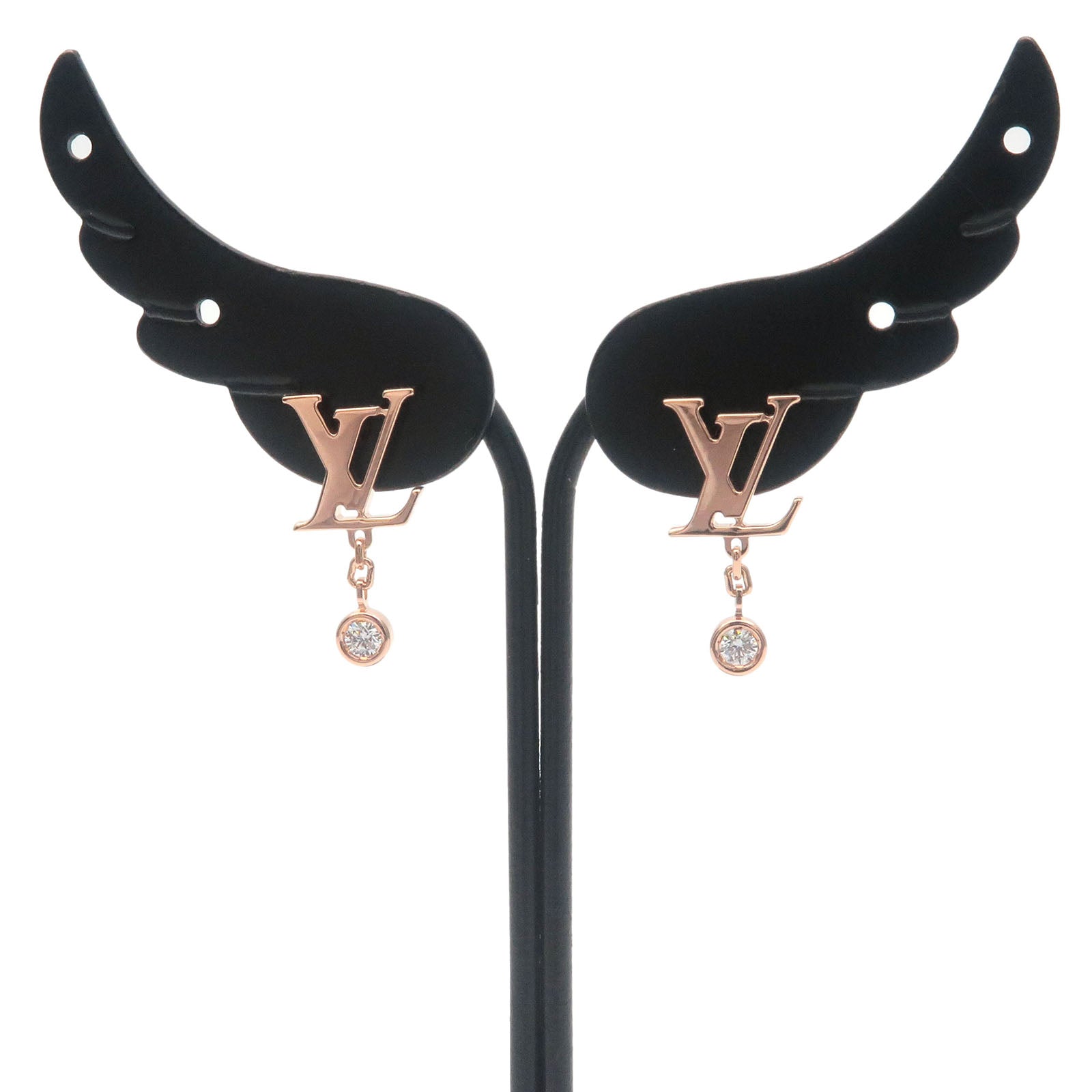 Louis-Vuitton-Puce-Idylle-Blossom-LV-Diamond-Earrings-Rose-Gold