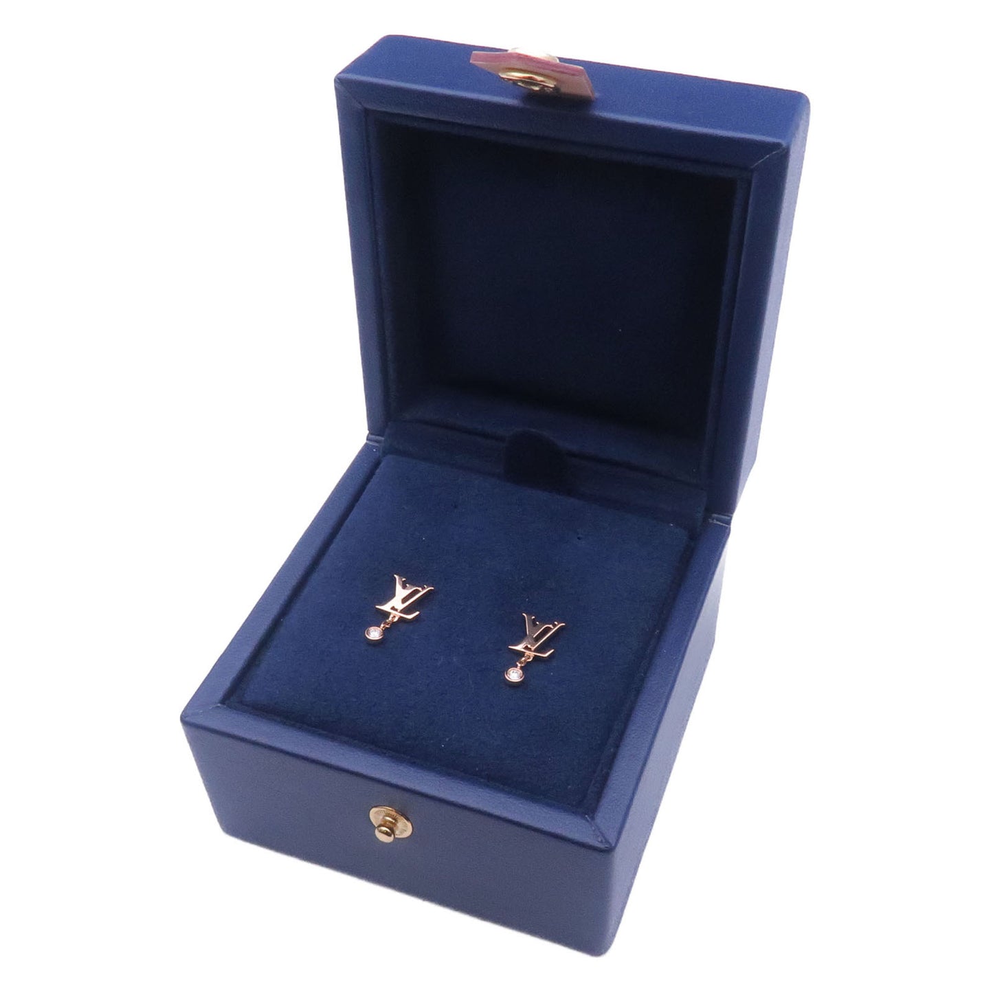 LOUIS VUITTON Puce Ｄ Oreille Idylle Blossom Diamond Pierced Earrings Q96544