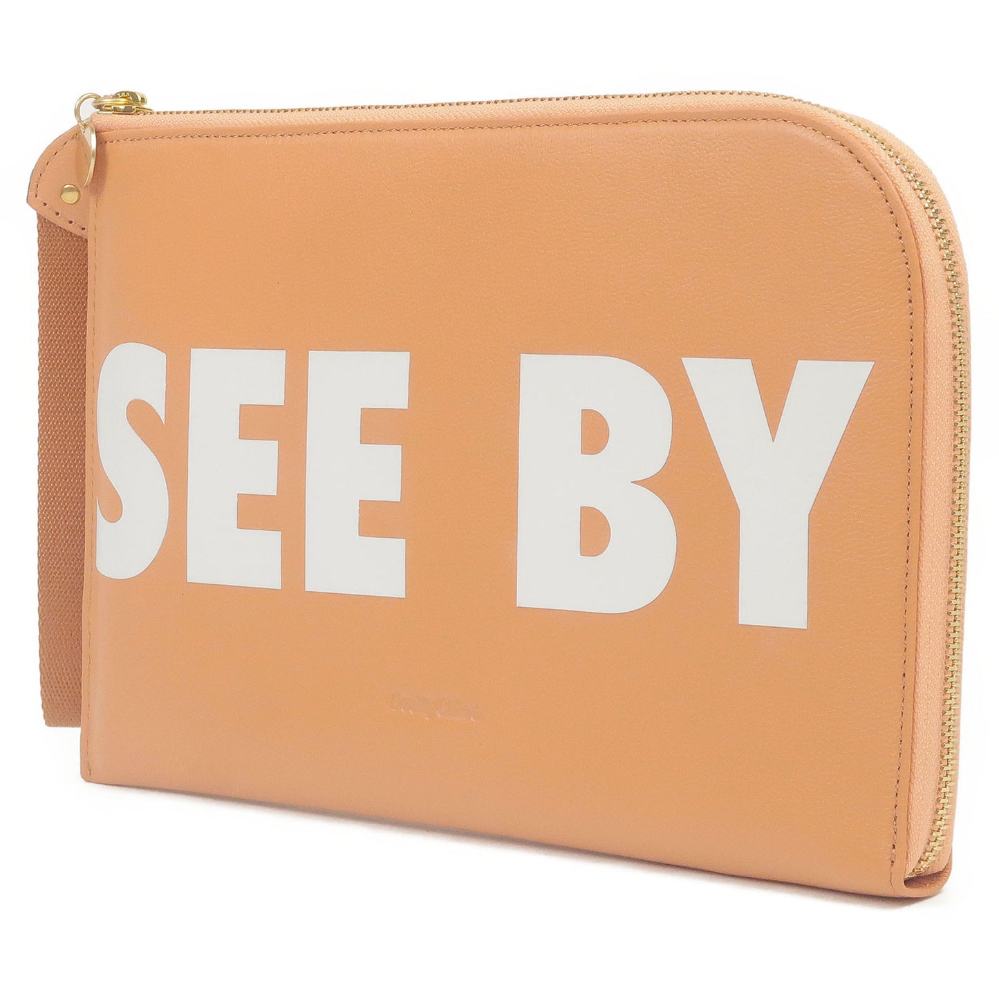 See By Chloe Joris iPad Case Clutch Bag Pouch Pink Beige