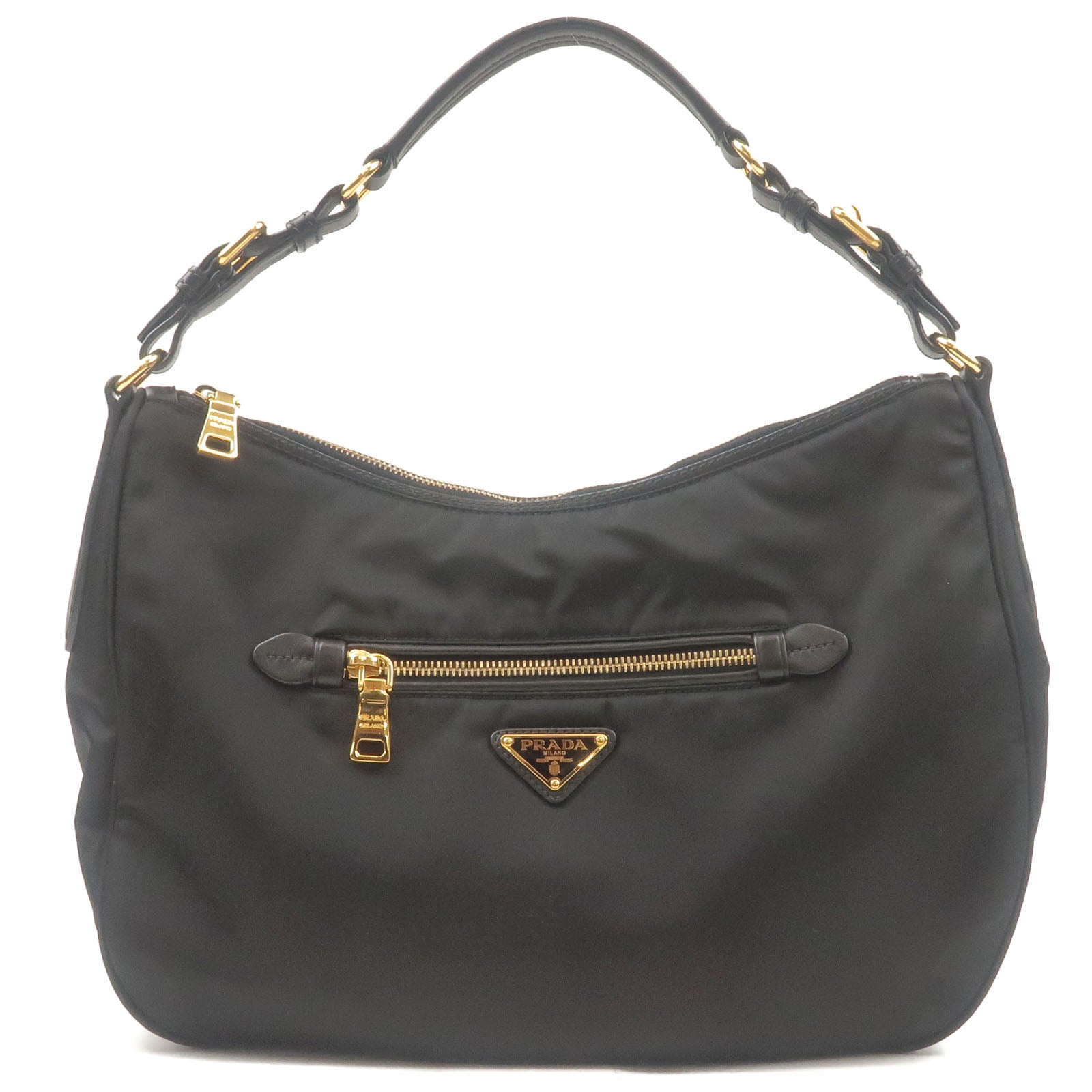 Leather handbag Prada Burgundy in Leather - 40079388